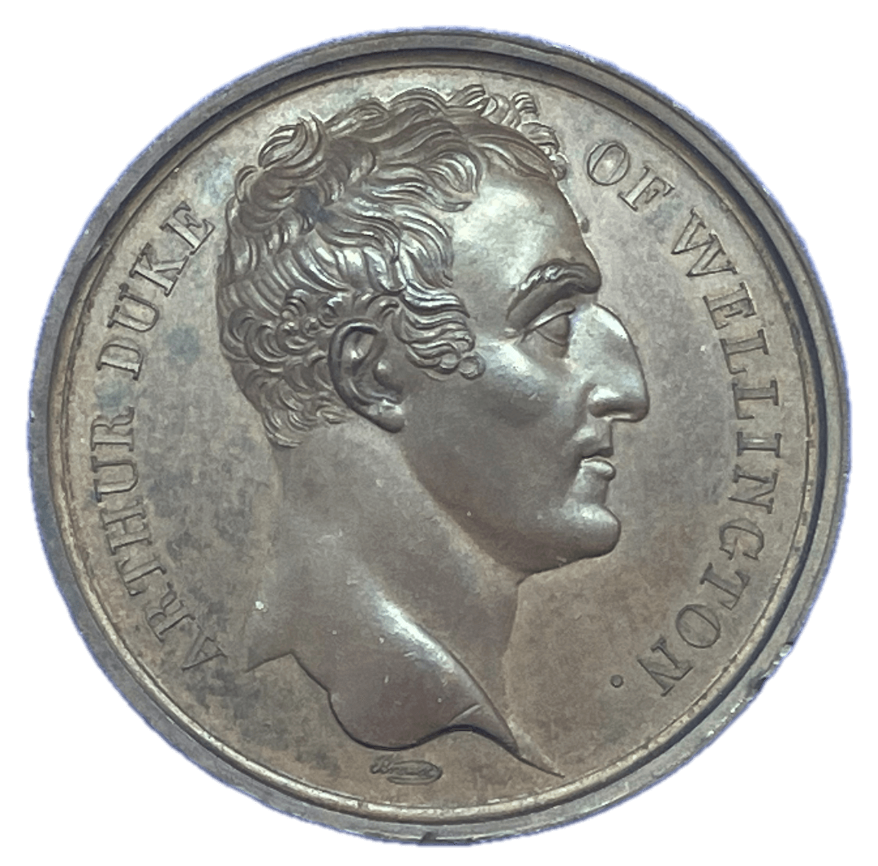 1815 The Duke of Wellington and the entry of the British Army into Paris Historical Medallion by N G A Brenet