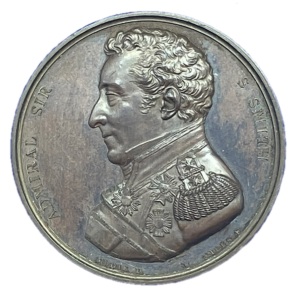 1799 Admiral Sir Sydney Smith and the defence of the Acre Historical Medallion by G Mills & N G A Brenet