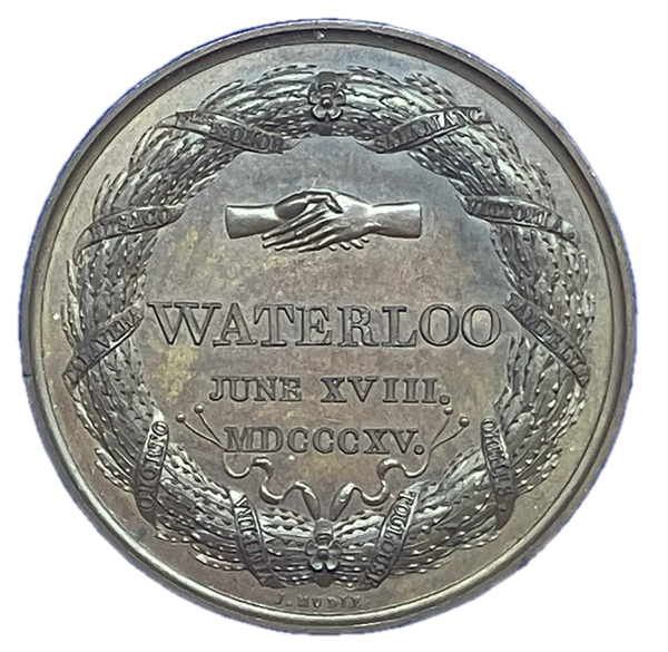 1815 The Battle of Waterloo Historical Medallion by N G A Brenet