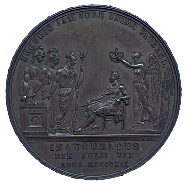 1821 Coronation of George IV Historical Medallion by B Pistrucci Reverse