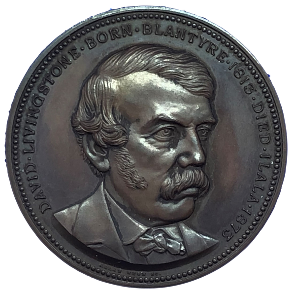 1873 London Missionary Society, Livingstone Memorial Medal by A Wyon Obverse