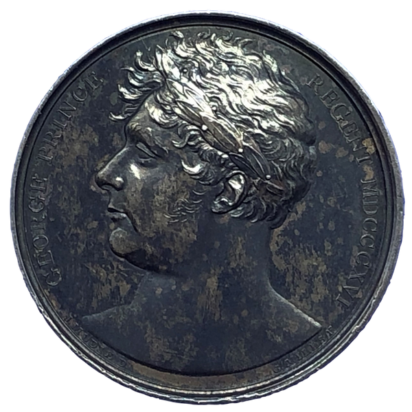 1814 England Gives Peace to the World Historical Medallion by G Mills/EJ Dubois Obverse