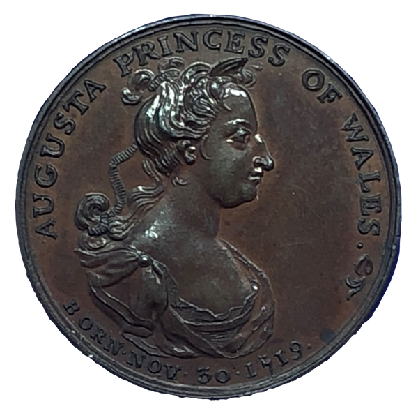 1772 Death of Augusta - George III Historical Medallion by T Lyng Obverse