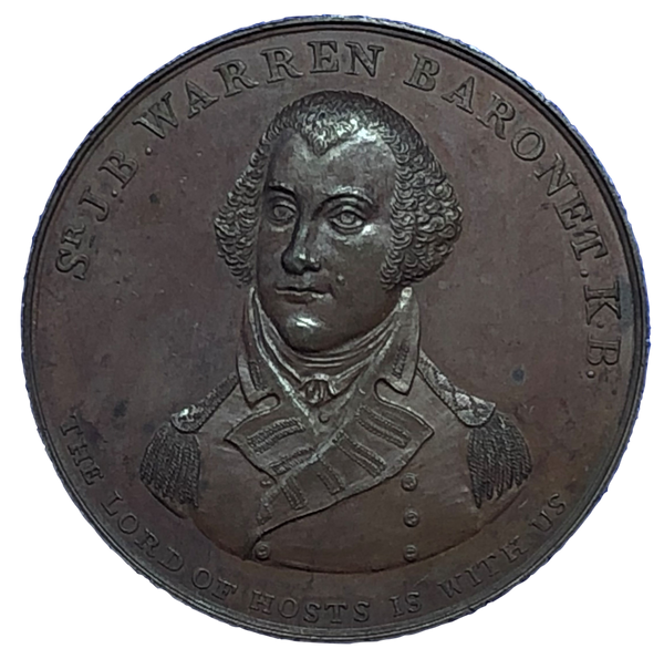 1798 Naval Action Off Tory Island Historical Medallion by T Wyon Snr Obverse