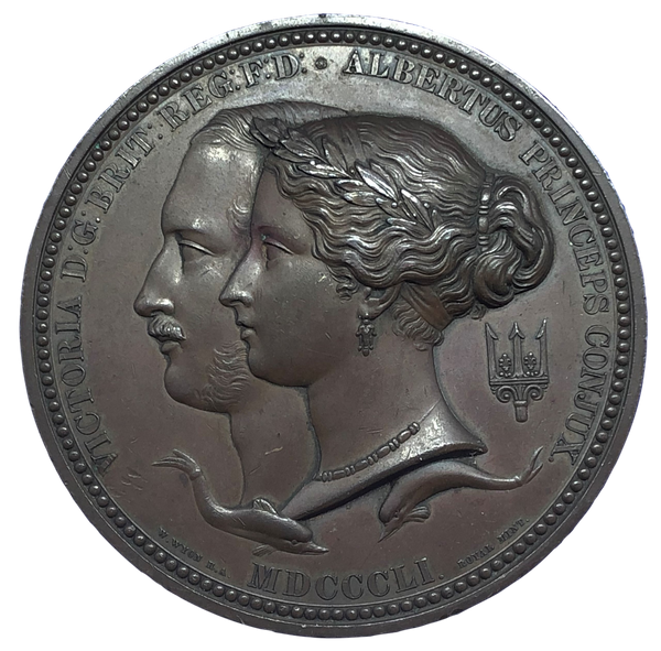 1851 Great Exhibition - Prize Medal by W Wyon & LC Wyon Reverse