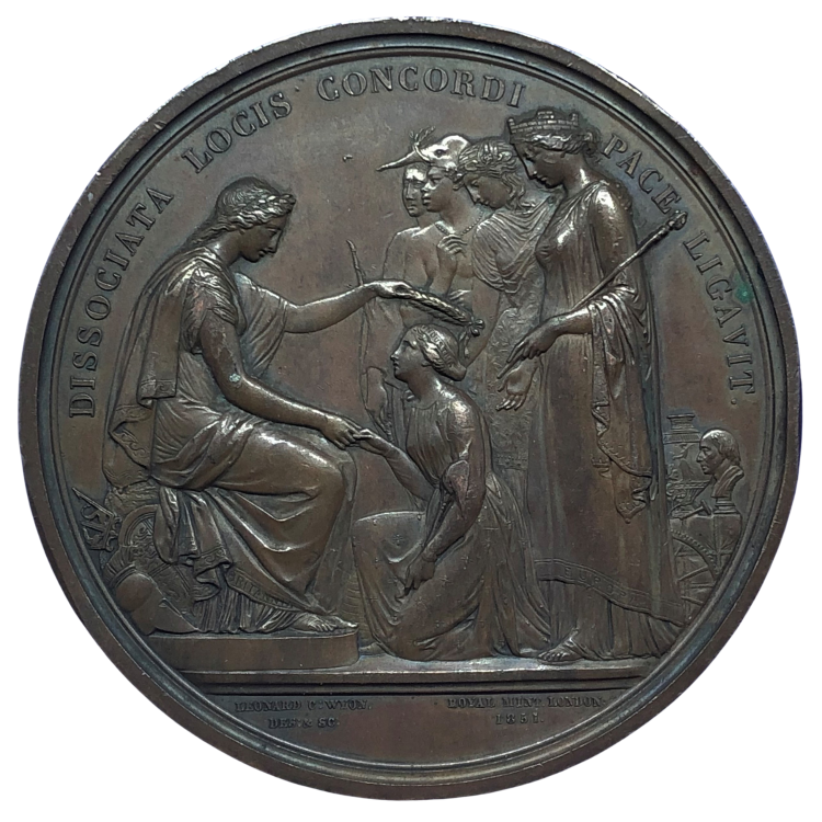 Great Exhibition Prize Medal Historical Medallions
