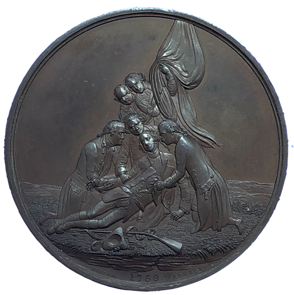1866 Benjamin West, Painter Historical Medallion by W Wilson Reverse
