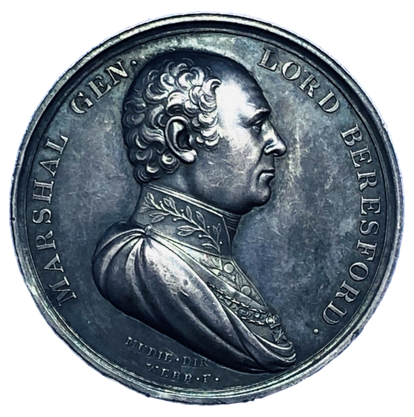 1811 Battle of Albuera Historical Medallion by Webb/Brenet Obverse