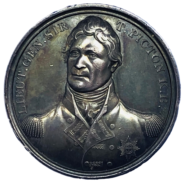 1812 Capture of Badajoz - Picton Historical Medallion by Webb/Mills Obverse