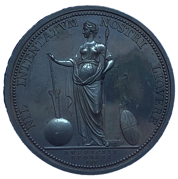 1779 Captain Cook Memorial Historical Medallion by L Pingo Reverse