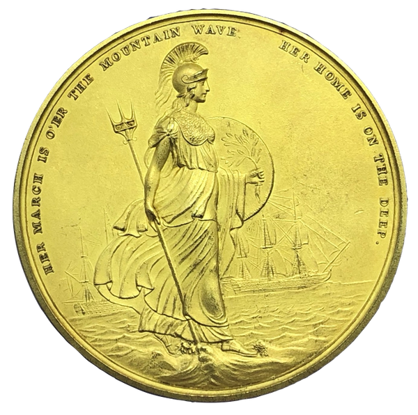 1827 Duke of Clarence - Lord High Admiral Historical Medallion by J Henning Snr Reverse