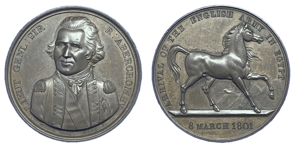 1820 Mudie's National Series of Medals. Partial set of Medals commemorating British Military and Naval Victories, including original case Historical Medallion