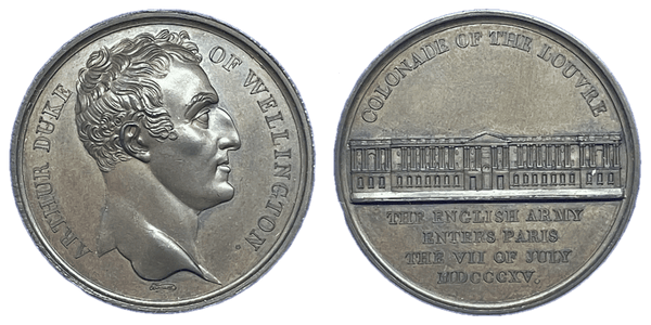 1820 Mudie's National Series of Medals. Partial set of Medals commemorating British Military and Naval Victories, including original case Historical Medallion