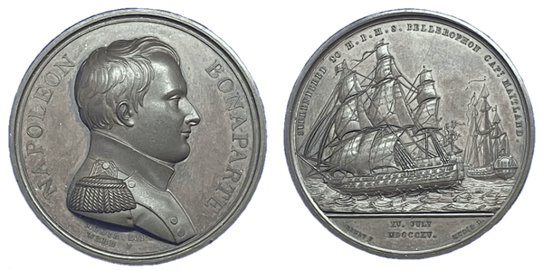 1820 Mudie's National Series of Medals. Partial set of Medals commemorating British Military and Naval Victories, including original case Historical Medallion