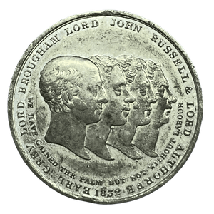 1832 Thomas Attwood, Parliamentary Reform 1832 Medal by J Davis
