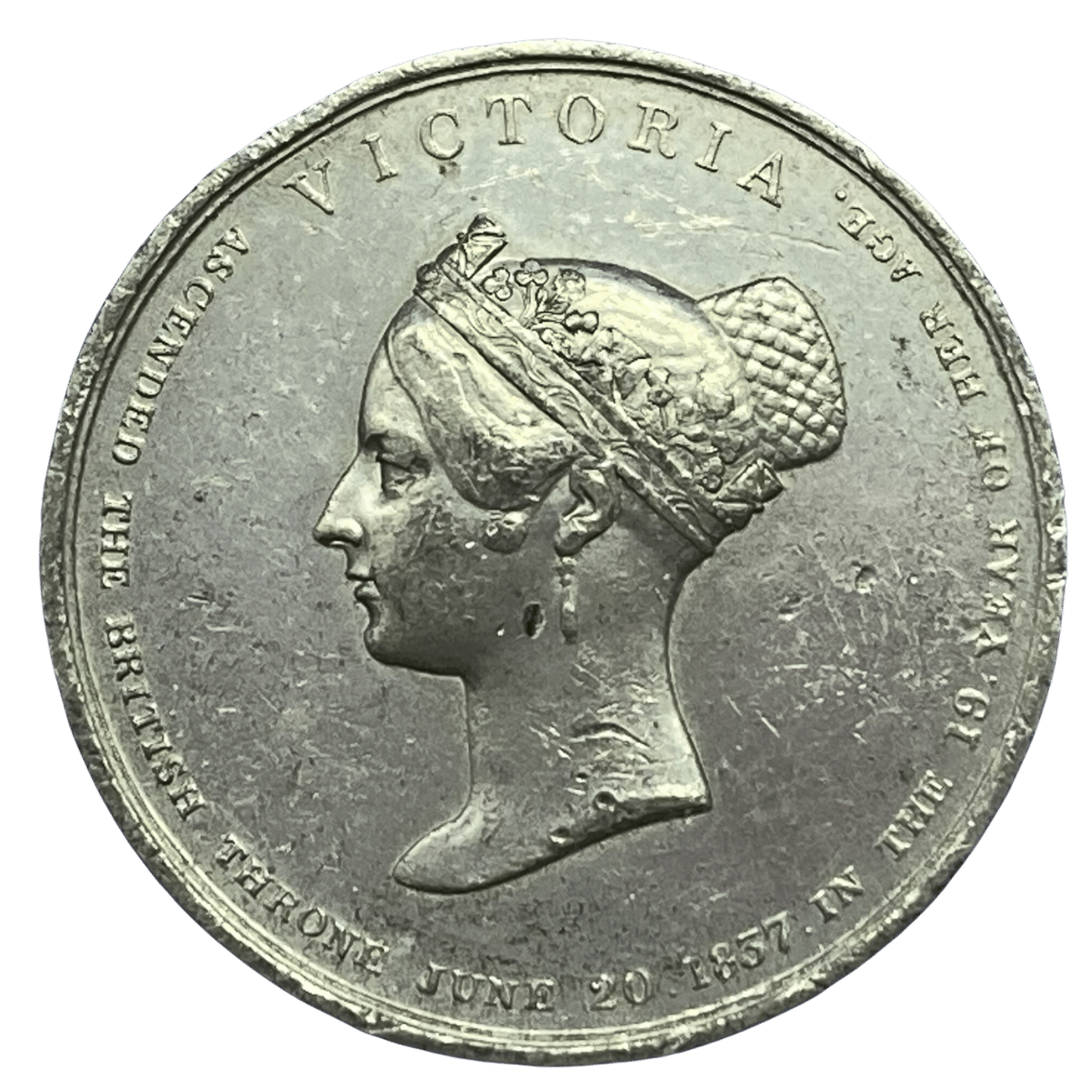 1838 Victoria Coronation Historical Medallion by J Davis