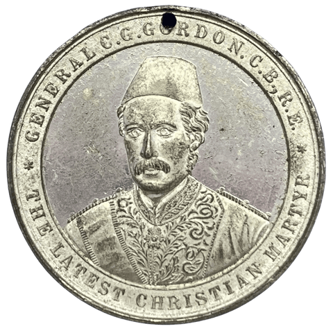 1885 General Gordon Memorial Historical Medallion by W O Lewis