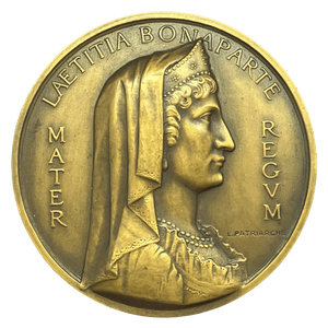 1930 Laetitia Bonaparte Memorial, Mother of Napoleon Bonaparte Historical Medallion by L Patriarche