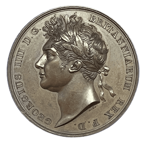 1821 George IV Coronation Historical Medallion by B Pistrucci