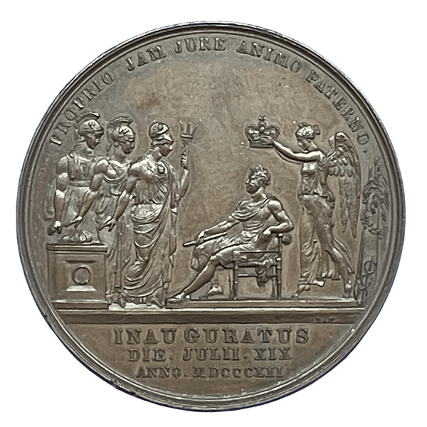 1821 George IV Coronation Historical Medallion by B Pistrucci