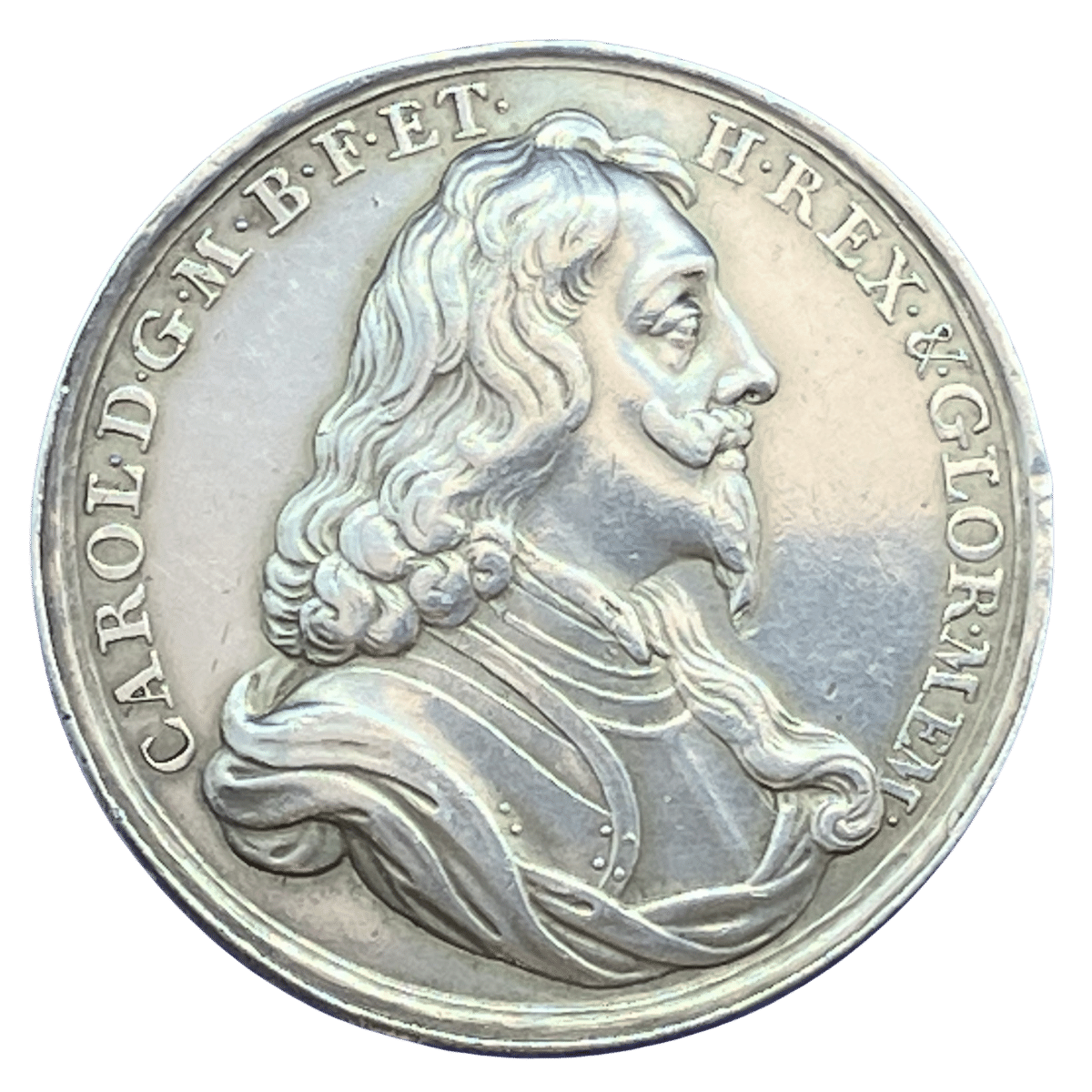 1649 Memorial of Charles I Historical Medallion by J & N Roettier