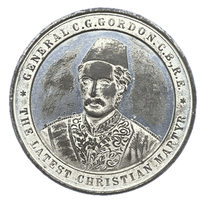 1885 General Gordon Memorial Historical Medallion by W O Lewis