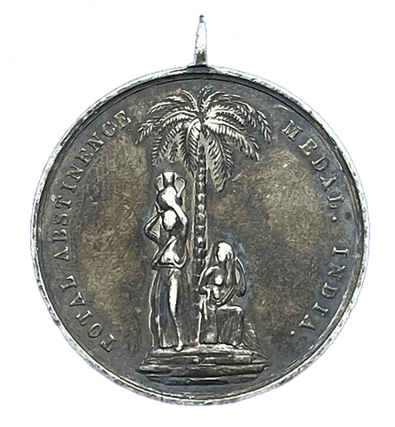 1862 Total Abstinence Society Historical Medallion