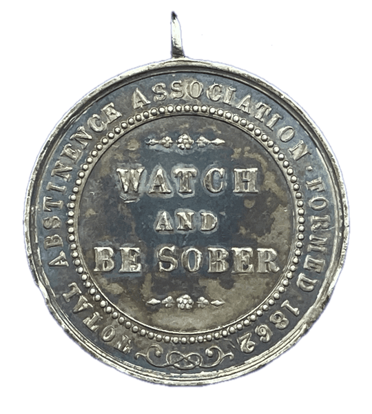 1862 Total Abstinence Society Historical Medallion