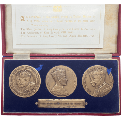 1937 The 3 Kings in Awarded Box Historical Medallion by Turner & Simpson