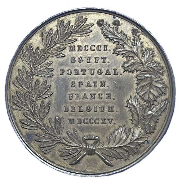 1815 A Scottish Soldier Historical Medallion by E J Dubois