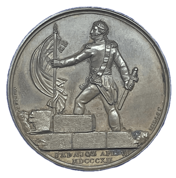 1812 Lt General Sir Thomas Picton and the capture of Badajoz Historical Medallion by G Mills