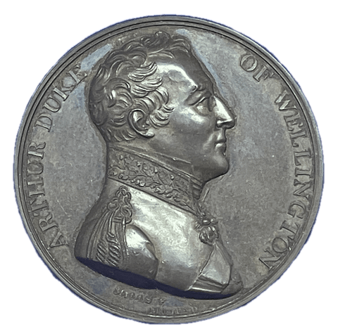 1813 The Battle of Vittoria Historical Medallion by G Mills & Lefevre