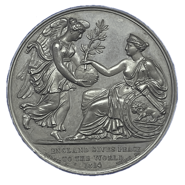 1816 The Prince Regent Historical Medallion by G Mills & E J Dubois