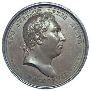 1817 King George III - Dedication Medal Historical Medallion by T Webb & A J Depaulis