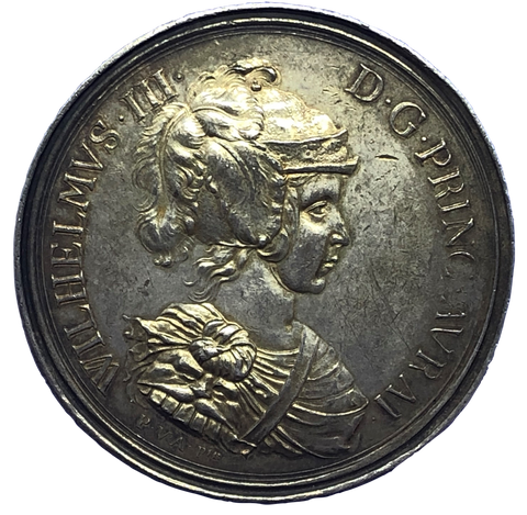 1657 Prince William Historical Medallion by P V Abeele Obverse