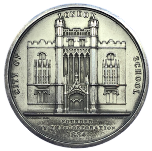 1834 City of London School Historical Medallion by B Wyon Obverse