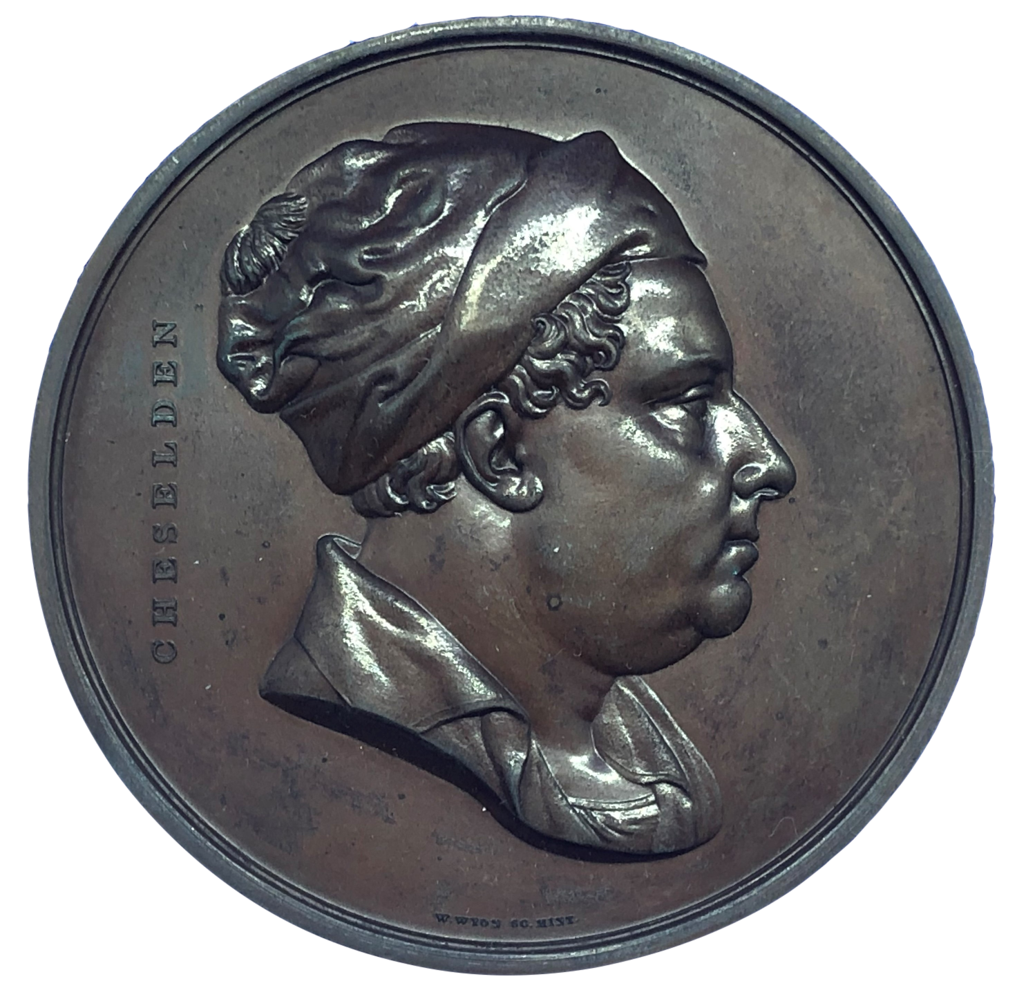 1752 St Thomas Hospital - Cheselden Medal (First Struck in 1829) by W Wyon Obverse