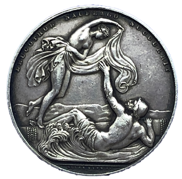 1839 Lloyd Medal - Life Saving Historical Medallion by W Wyon Obverse
