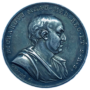1754 Richard Mead Memorial Historical Medallion by L Pingo Obverse