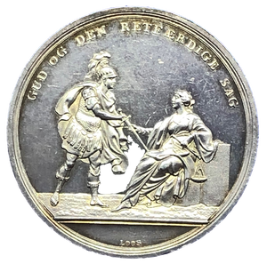 1801 Battle of Copenhagen Historical Medallion by D F Loos Obverse