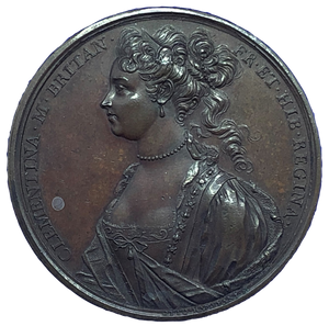 1719 Princess Clementina, Escape From Innsbruck Historical Medallion by Otto Hamerani Obverse