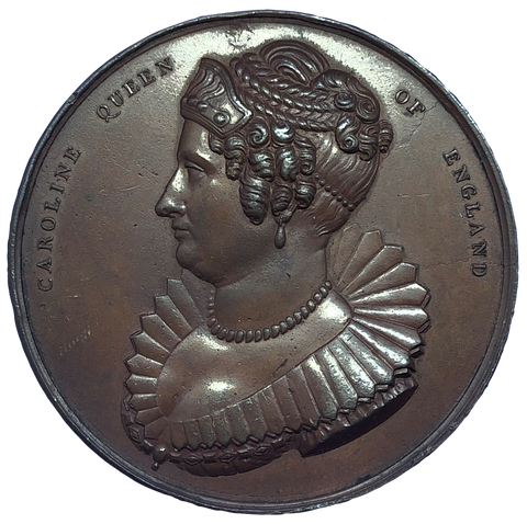 1820 Trials of Queen Caroline Historical Medallion Obverse