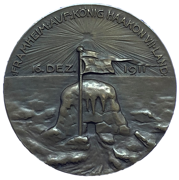 1912 Roald Amundsen - Explorer Historical Medallion Reverse
