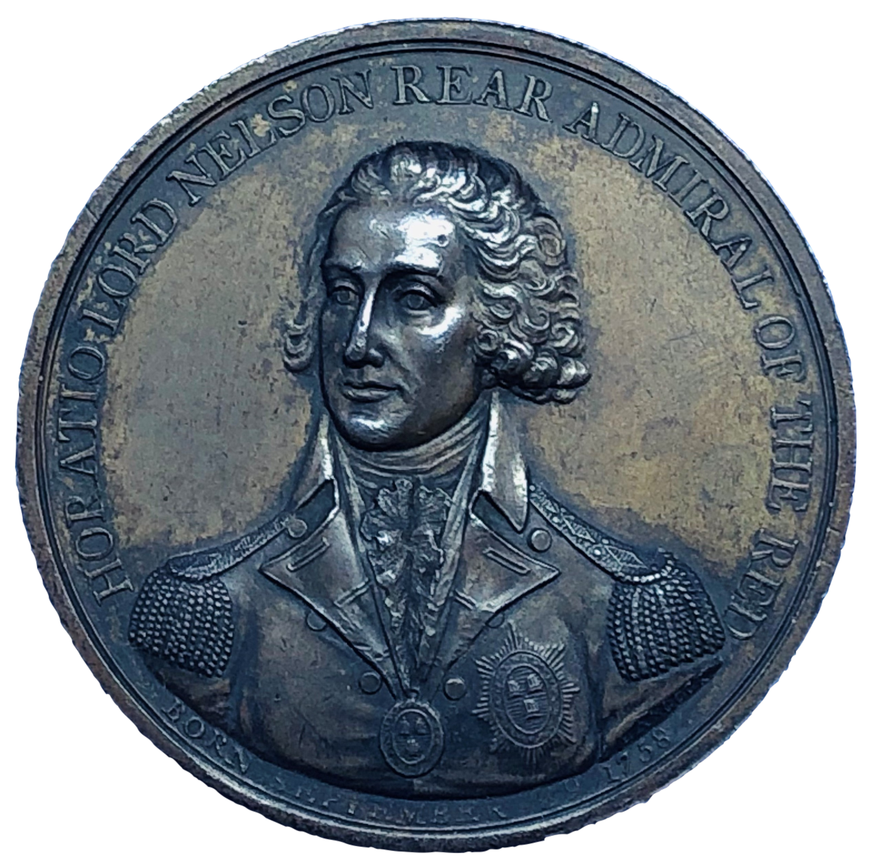 1798 Battle of the Nile Historical Medallion by J G Hancock/P Kempson Obverse