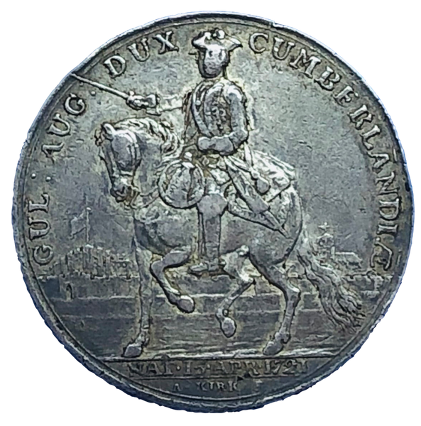 1745 Carlisle Recaptured: Jacobite Rebels Retreat to Scotland Historical Medallion by A Kirk & J Kirk Obverse