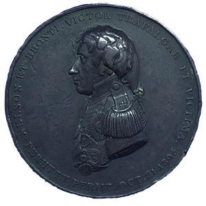 1805 Battle of Trafalgar - Turtons Medal by T Wyon Obverse