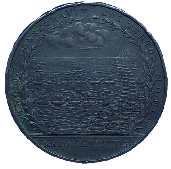 1805 Battle of Trafalgar - Turtons Medal by T Wyon Reverse
