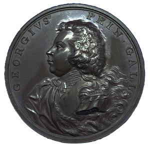 1792 George, Prince of Wales Historical Medallion by W Barnett Obverse