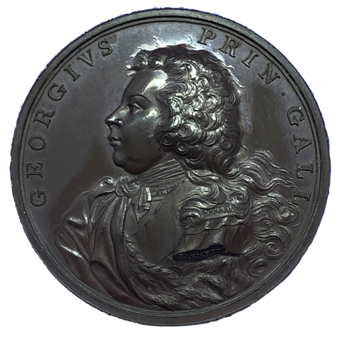 1792 George, Prince of Wales Historical Medallion by W Barnett Obverse