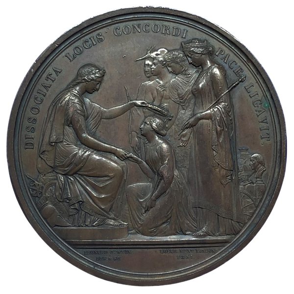 1851 Great Exhibition - Prize Medal by W Wyon & LC Wyon Obverse